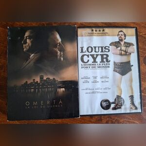Dvds: Omertà: La Loi Du Silence,  Louis Cyr: L'homme Le Plus Fort Au Monde